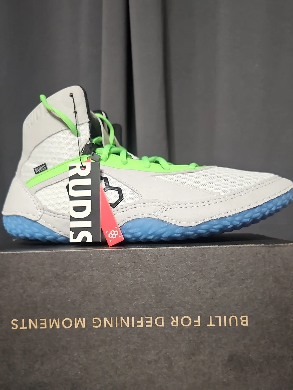 RUDIS Alpha 2.0 Wrestling Shoes: HIGH VIS: GRAY: NEW IN BOX: SIZE 13